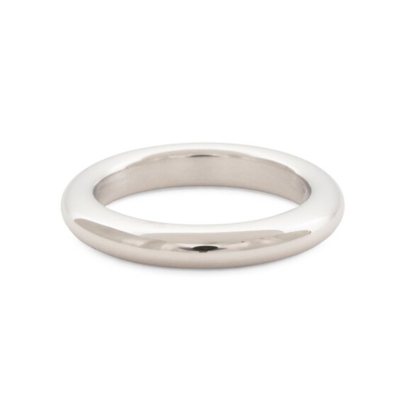 MILOR GOLD white gold Made In Italy 14k Gold Stacking Ring